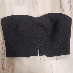 Seed Heritage Black Strapless Top